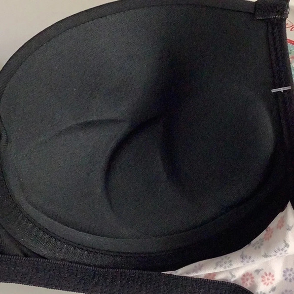 Massam Size Medium Black and White Floral Design Padded Underwire Bra. New W/Tag - Picture 5 of 7